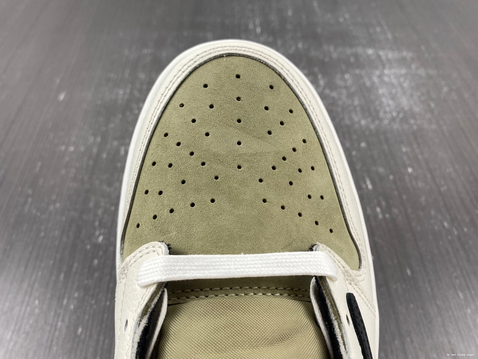 Jordan Low Neutral Retro 1 Scott Golf FZ3124-200 Travis Olive 0321